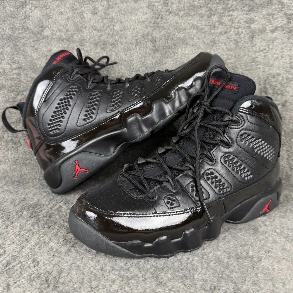 Air Jordan Retro 9 Bred Size 7Y Black/University Red - Picture 1 of 9